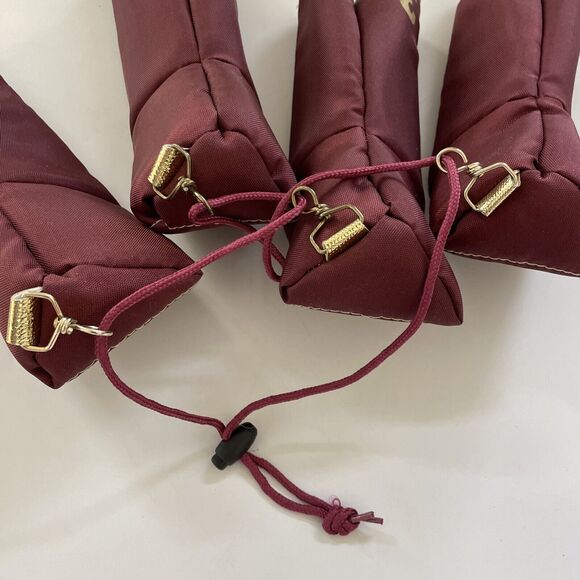 VINTAGE Dunlop Golf Driver Head Cover Set of 4 Nylon‎ RETRO Hi Tech Style - Picture 6 of 8